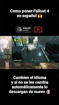 Como poner Fallout 4 en español 😜 #fallout #fallout4 #fallout2025 #bethesda