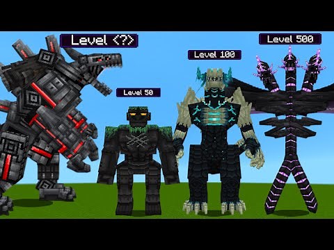 New! Mecha Wardenzilla vs All Kaiju Monsters! in Minecraft!