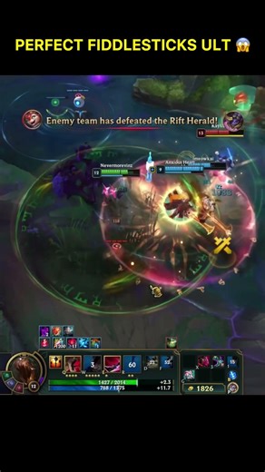 Perfect Fiddlesticks Ultimate 😱 #lol #leagueoflegends #fiddlesticks