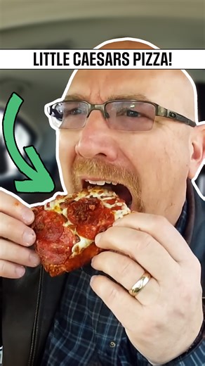 Trying Little Caesars' bacon-wrapped crust deep dish | KBDProductionsTV