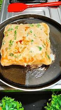 Egg Paratha Recipe! easy breakfast recipe #shorts #recipe #eggroll #paratha #chapati