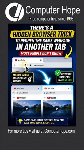 Duplicate Any Browser Tab in ONE Click #ChromeTips #BrowserTips #GoogleChrome #MicrosoftEdge