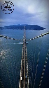 Japan's longest bridge. Akashi kaiko bridge was the longest suspended bridge in the world when it was completed. Amazing Japanese technology I had the privilege to study the design, tech and architecture of this amazing structure and explore for real and touched the actual bridge. Once in a lifetime experience and unique point of view that people almost never see. Noone is allowed to visit the top of the pier in normal circumstances. It was a unique privilege as a Professional Civil Engineer. An