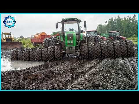 Tractor Stuck In Mud Compilation | Agriculture Machines Fail #11