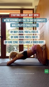 254K views · 340 reactions | Get VISIBLE body transformation in 28 DAYS with Wall Pilates!  1️⃣ Choose your goal and target areas; 2️⃣ Get a Personalised workout plan; 3️⃣ Track your progress and keep motivated; 4️⃣ See visible results in 4 weeks! | Fitness Challenge | Facebook