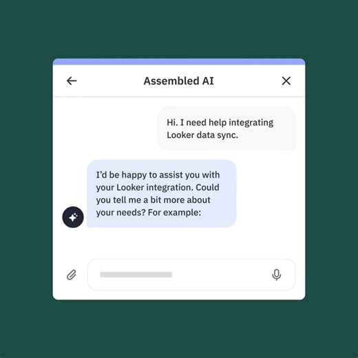 Assembled AI - chat agents that listen and take action