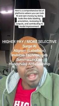 Here’s a comprehensive list of platforms where you can train AI and earn money by doing tasks..