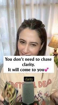 You don’t need to chase clarity.It will come to you #tarot #tarotreader #tarotreading