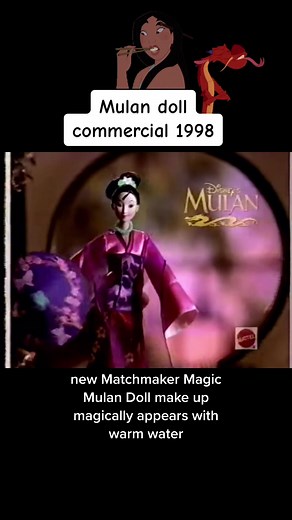 Vintage 1998 Matchmaker Magic Mulan Doll Commercial