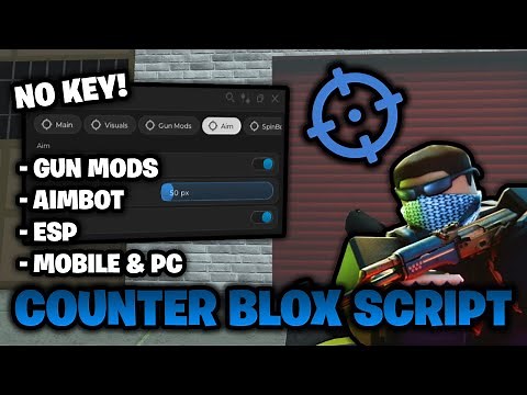 Counter Blox Script *NO KEY* 🔑 - Gun Mods, Aimbot, ESP, & More! (Works On Mobile & PC)