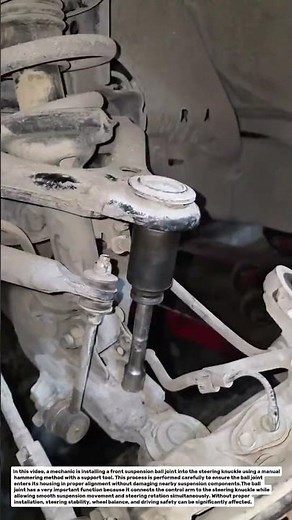 Ball Joint Installation Using Hammer Tool | Front Suspension Repair Technique.