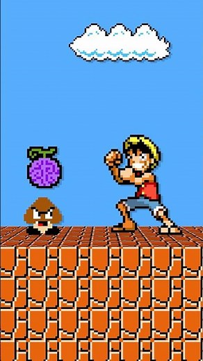 Mario Tries to Stomp a Goomba… But It's BOUNCY?! 🍄😂 #mario #nintendo #onepiece