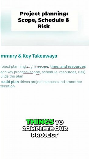 Master Project Planning Scope, Schedule, Resources, Risks!