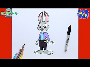 Zootopia 2 Drawing | How To Draw Judy Hopps Easy Step-By-Step