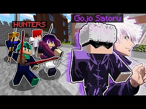 Minecraft Manhunt, But I am Gojo Satoru From Jujutsu Kaisen