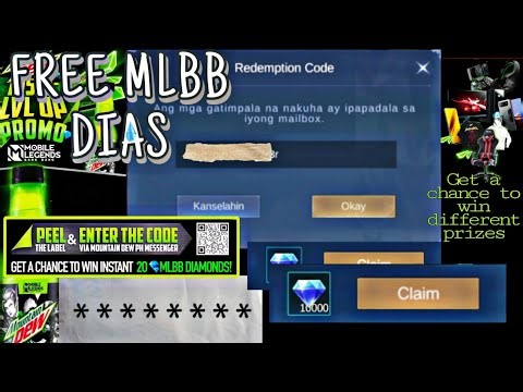 HOW TO CLAIM DIAMOND REDEMPTION CODE FROM MOUNTAIN DEW AND GET DIFFERENT PRIZES #freediamonds