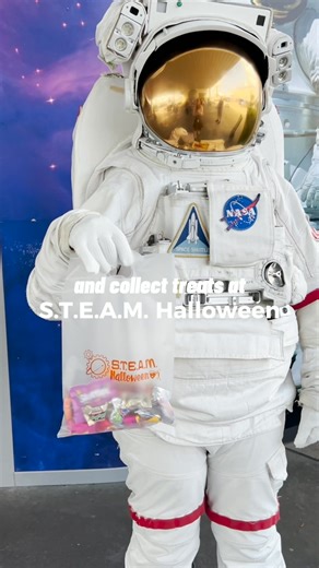 THIS WEEKEND 🎃 Join us for S.T.E.A.M. Halloween! 🍬Enjoy treats from local vendors 🧪See science in action 📸Strike a pose with space-themed backdrops Join us on Oct. 25 and 26! https://tinyurl.com/yj4jyy4a | Kennedy Space Center Visitor Complex