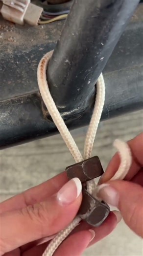 The method of tying two nuts together