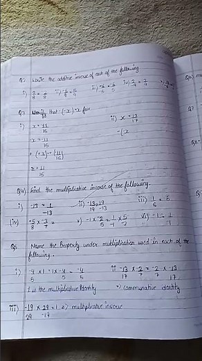 class 8 math chapter =1 (rational number) exercise=1.1#ncertsolutions