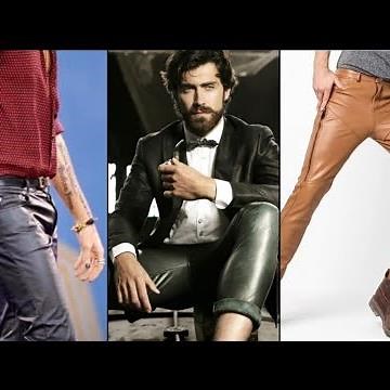 Trendy and outstanding leather pants outfits for men's.