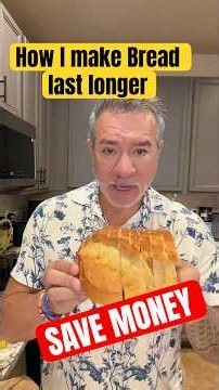 How to Freeze Fresh Bread & Save Money | Make Bread Last Longer #shorts