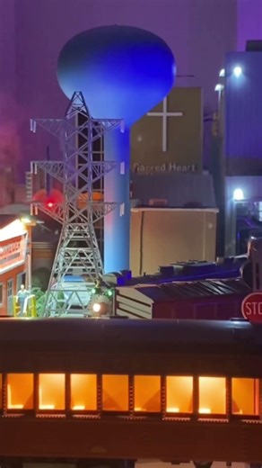 Freight Train Backing up on the Layout