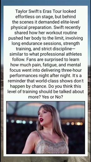 Taylor Swift’s Intense Eras Tour Workout Revealed 💪🎶