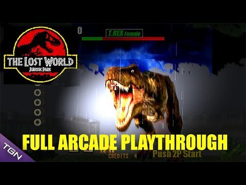 The Lost World: Jurassic Park Arcade Game - Full Playthrough (Sega Arcade Classic)
