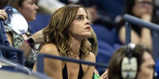Emma Watson arrasa con sus impresionantes brazos en el US Open de tenis