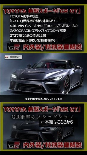 Toyota's shocking new "GR GT" world premiere: interior and exterior review | Explaining the GAZOO...