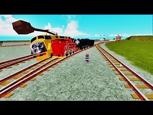 Thomas and Friends James, Thomas, Diesel 10 Collide all trains Accidents Will Happen Roblox