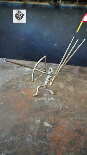 Incredible Scrap Metal Art ⚒️ | Welding a Metal Archer from Scrap #shorts