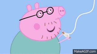 Peppa Pig: Flying a Kite. Cartoons for Kids/Children on Make a GIF