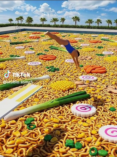 Relaxing ASMR Pool Experience