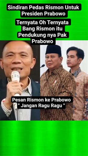 Rismon Sindir Pedas Prabowo Ternyata Rismon Dulu nya