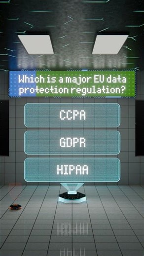 Which is a major EU data protection regulation? 🛡️