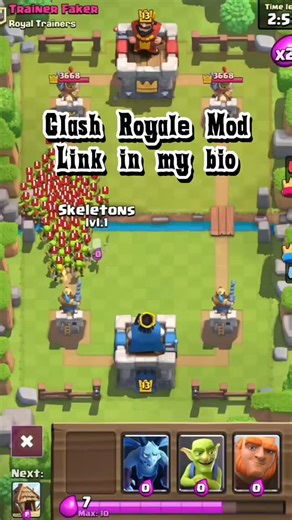 2YHMod on Instagram: "Experience Clash Royale like never before. ✔️ Unlocked features ✔️ Enhanced gameplay ✔️ Smooth performance Join thousands of players using the Clash Royale MOD ⚔️ 🔗 Download via link in bio #ClashRoyale #CRMod #MobileGames #StrategyGaming #GamingUSA #GameMods #ClashRoyaleCommunity #Gamers"