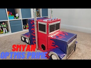 Smyan as Optimus Prime | Convertible | Cardboard Costume | Transformers | DIY Costume