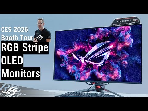 RGB Stripe OLED is HERE - ROG CES 2026 Booth Tour