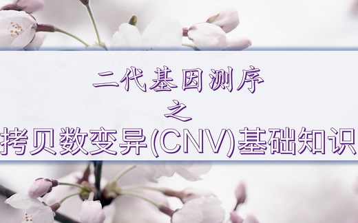 二代测序之拷贝数变异基础知识