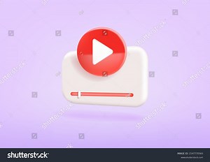 Video Player Web Page Play Button Stock Vector (Royalty Free) 2147770565 | Shutterstock
