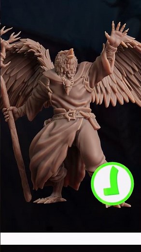 Let’s Print the Aarakocra Aeromancer | Monster Manual Ep. 1 | D&D Miniature Series