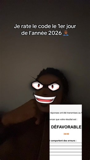 Échec du code le 1er janvier 2026