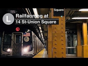 Rush Hour (L) Train Action at 14th Street-Union Square