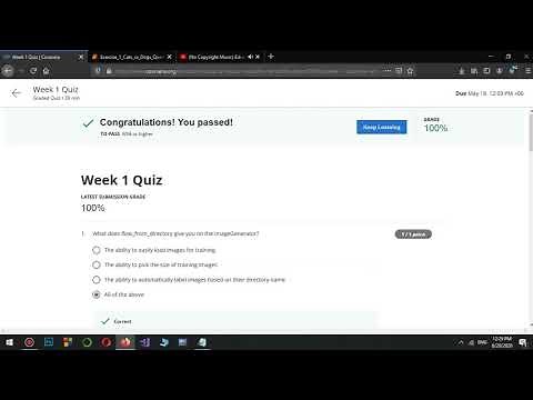 Programming Assignment Solutions | Convolutional Neural Networks in TensorFlow | Coursera | Week 1