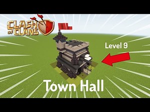 I built Clash of Clans Town Hall level 9 in Minecraft