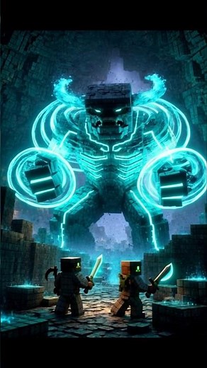 🔥 Epic Warden Fight in Minecraft Animation | Underground Battle