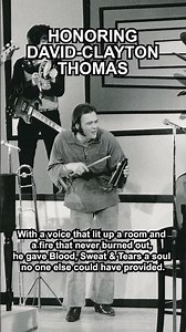 Rest in peace to a true music legend, David Clayton-Thomas.🎙️🎷❤️ #shorts