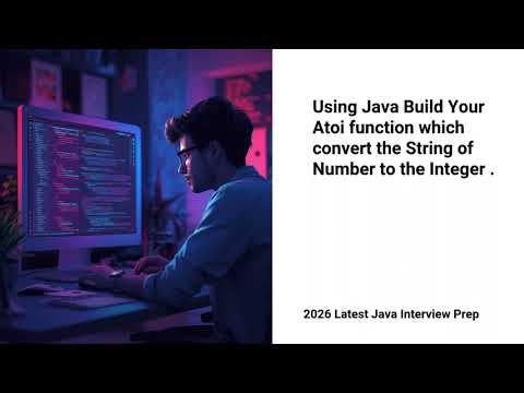 Build Your Atoi Function using Java | 2026 Interview Prep | Easy Solutions