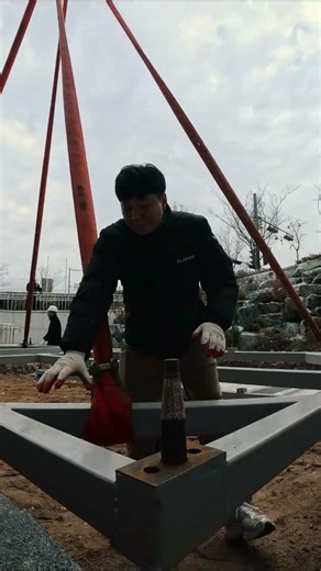 모듈러주택 기초공사, 콘크리트 없이 '반나절' 만에 끝냈습니다